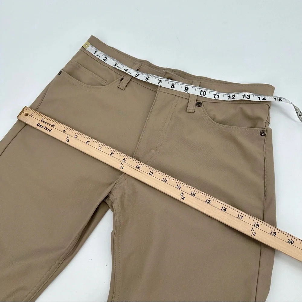 Levi's 511 Slim Tech Pants Mens 29x30 Tan Stretch Quick Dry Stretch UPF 50+ Work